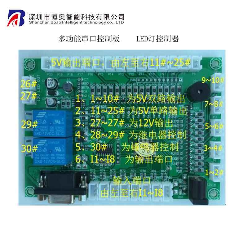 Terminal Special IO Control Serial Port Communication Module RS232 Controller LED Light Board - Image 2