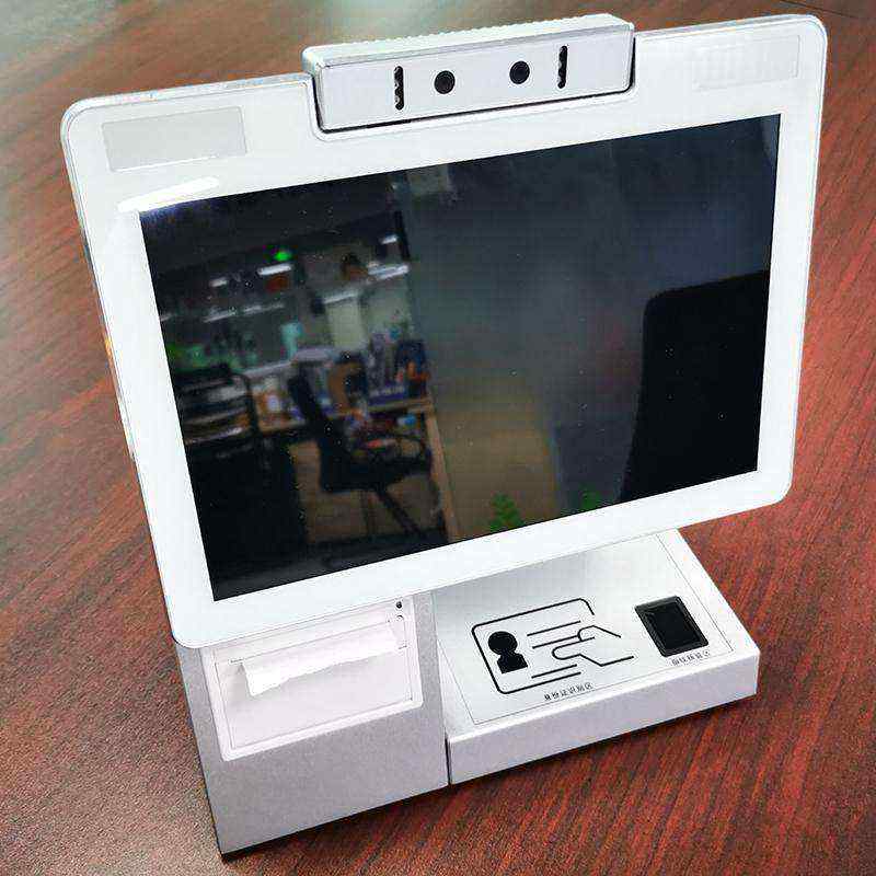 School Android System 10.1 Dual Screen ID Verification Visitor Kiosk Terminal Access Control Gate Management - Image 2