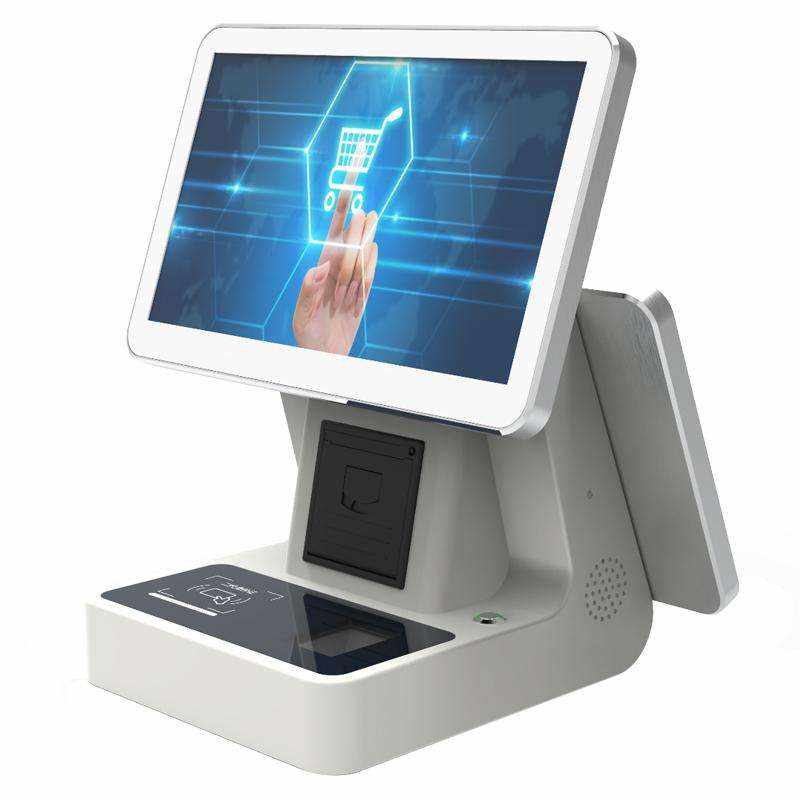 ID Verification Management System Gate Guard Registration 13.3-inch Desktop Smart Visitor Kiosk Terminal All-in-One