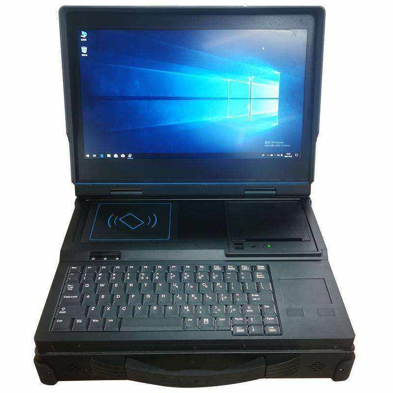 15.6-inch Portable Industrial Computer Multi-Function Laptop Bank ID Card Reader Support Custom