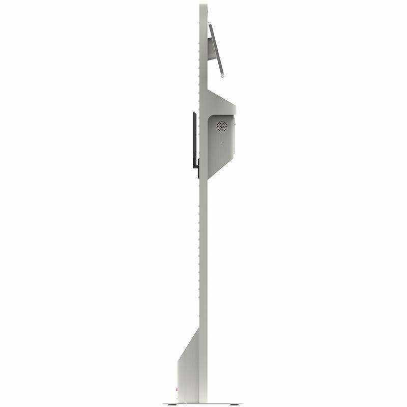 Floor-Standing 13.3-inch Face Recognition Temperature Measurement All-in-One Visitor Kiosk Registration Management System - Image 6