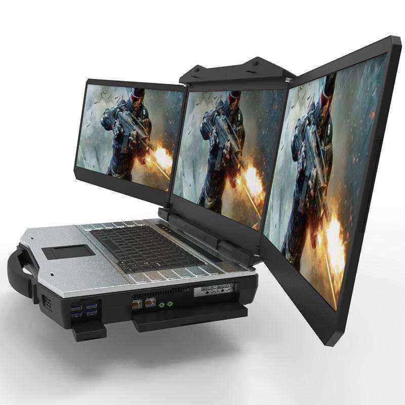 Industrial Rugged Portable Computer 15.6-inch Triple-Screen Laptop Support System - Image 4