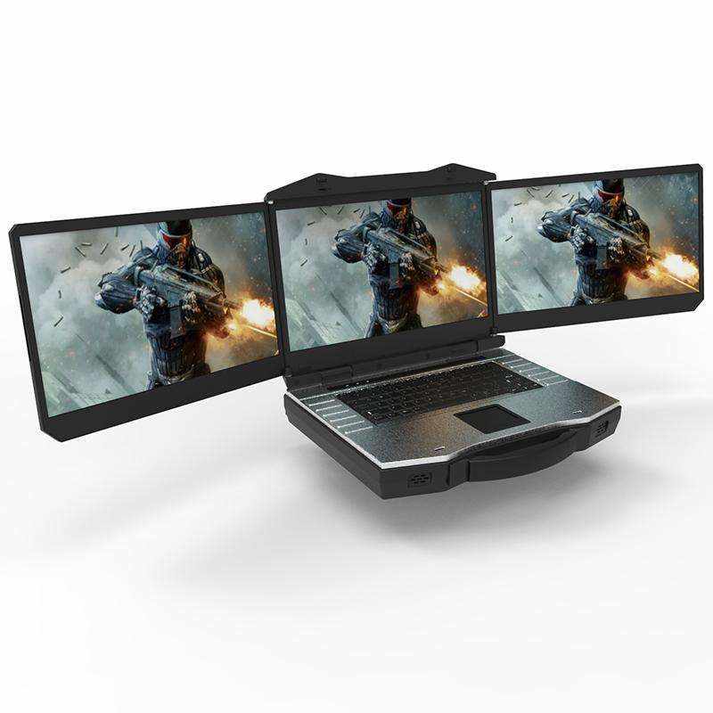 Industrial Rugged Portable Computer 15.6-inch Triple-Screen Laptop Support System - Image 2